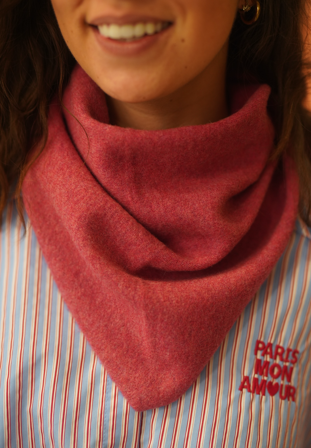 Petit foulard rose magenta