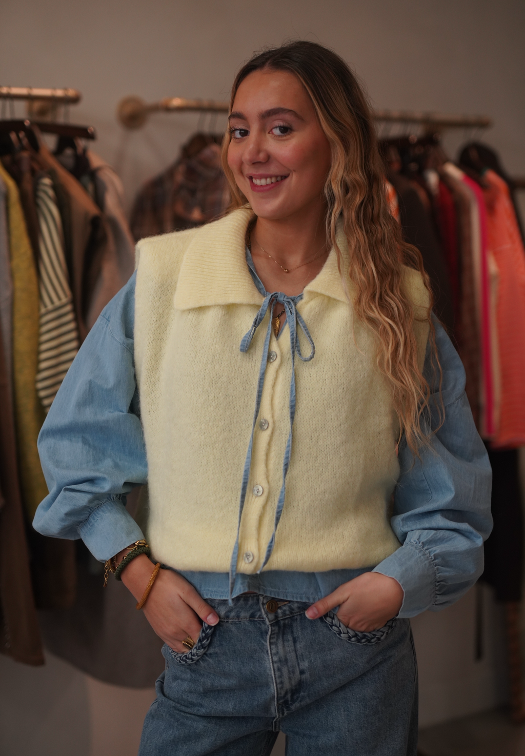 Gilet Lylou jaune