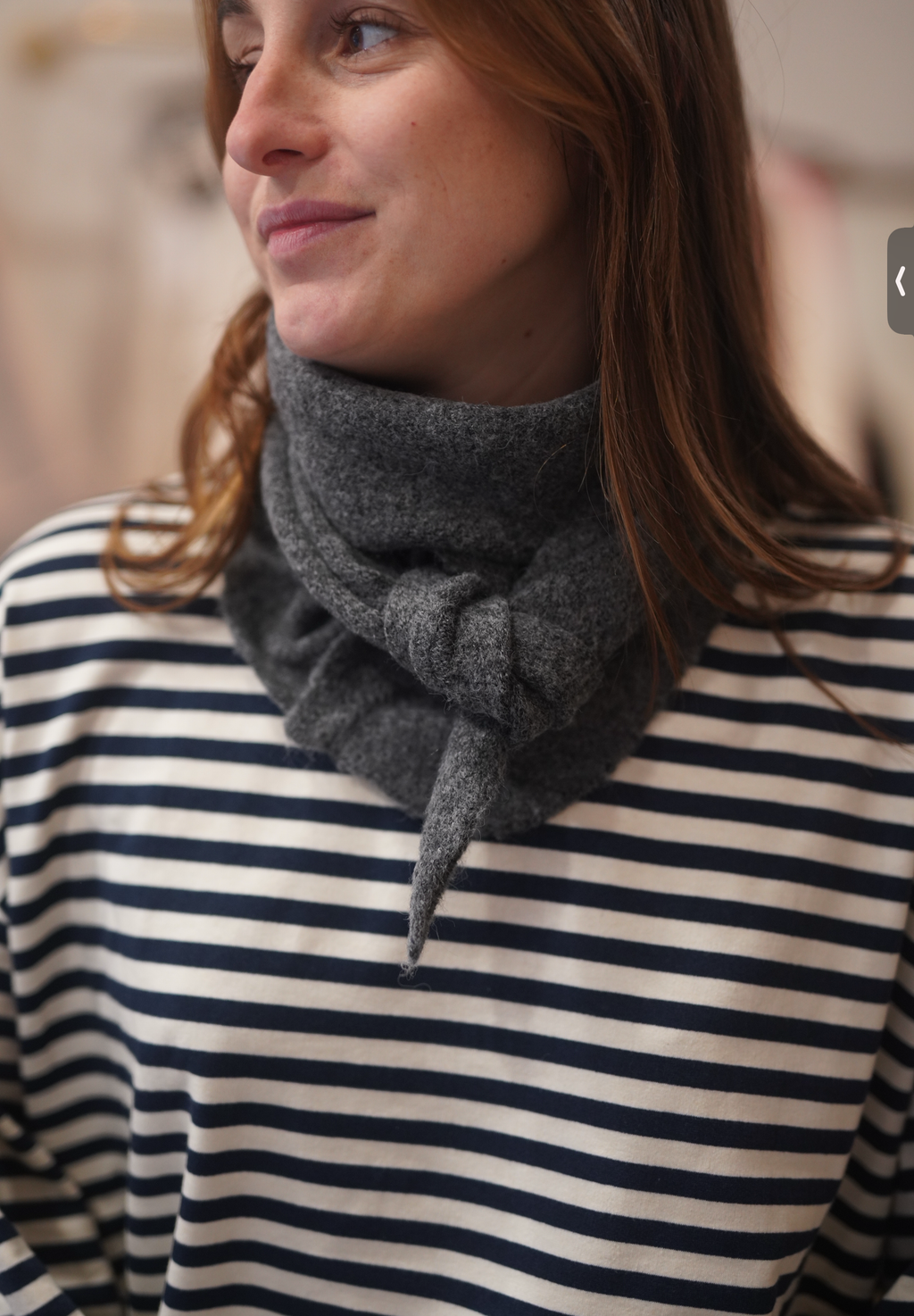 Grand foulard gris
