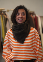 Grand foulard chocolat