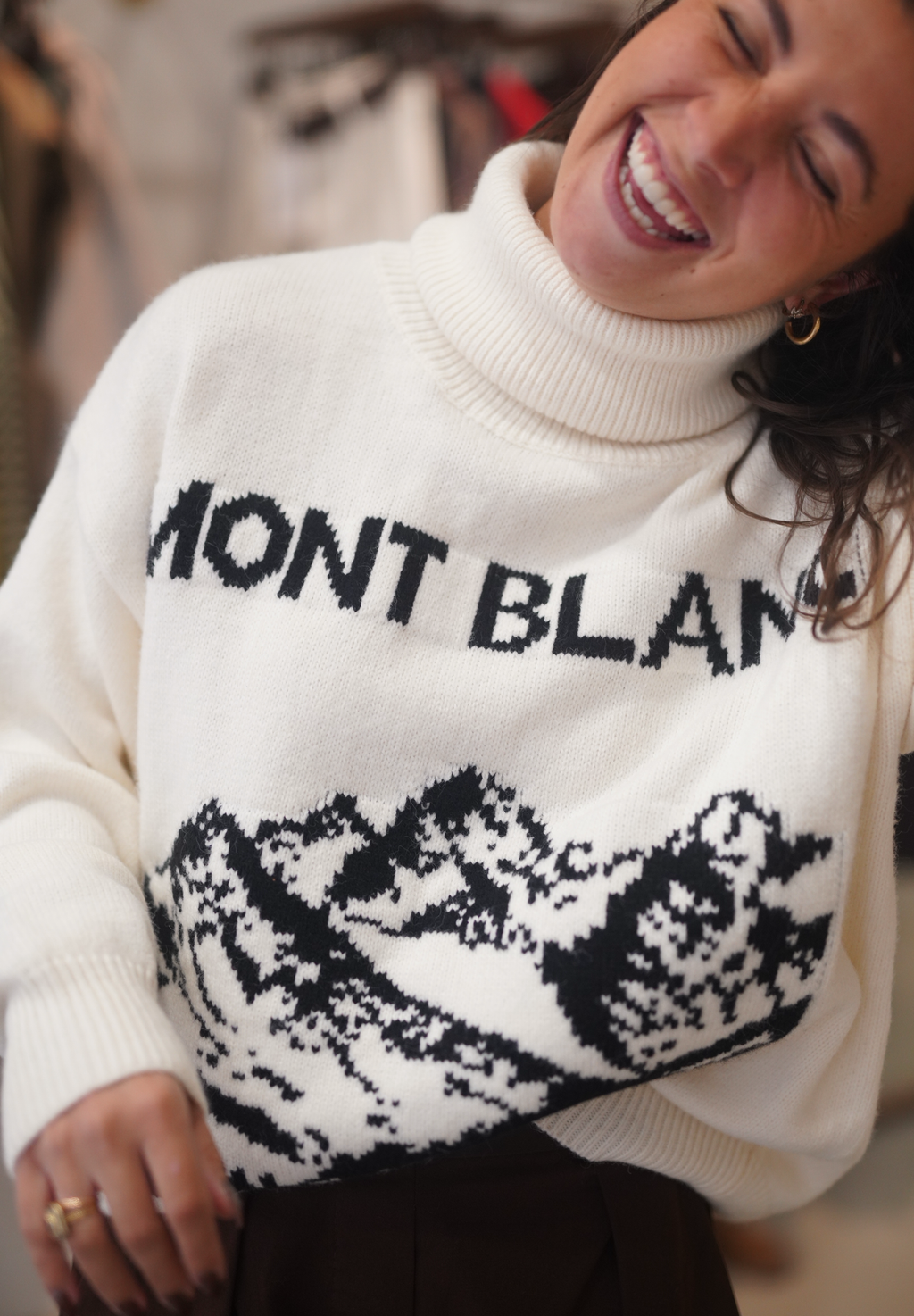 Pull Montagne blanc