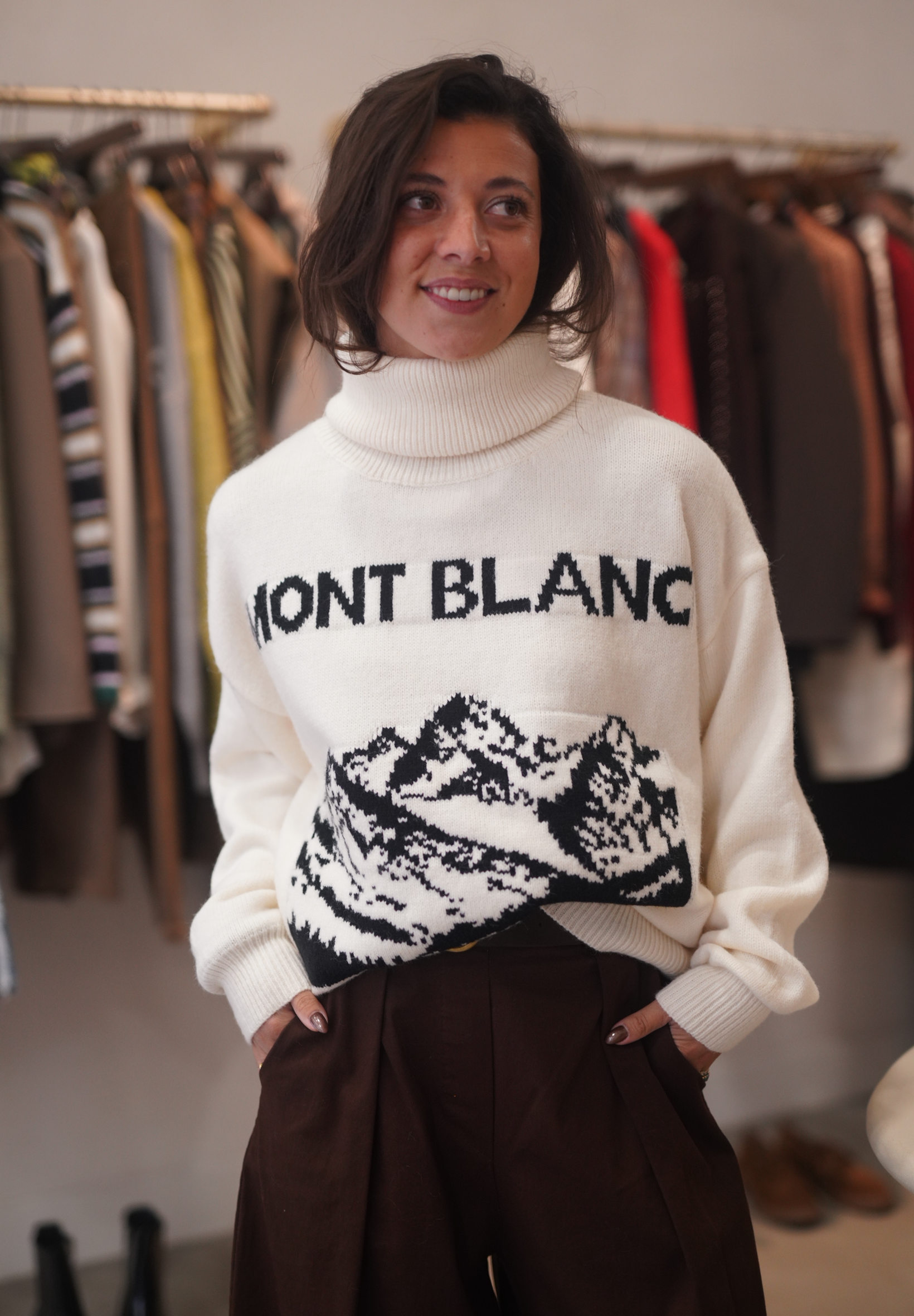 Pull Montagne blanc
