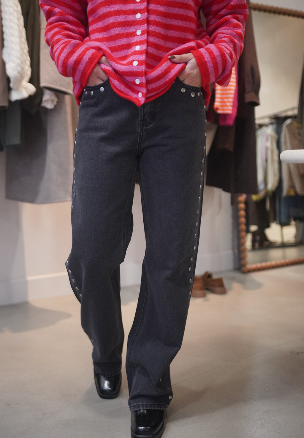 Jean clou Marta noir