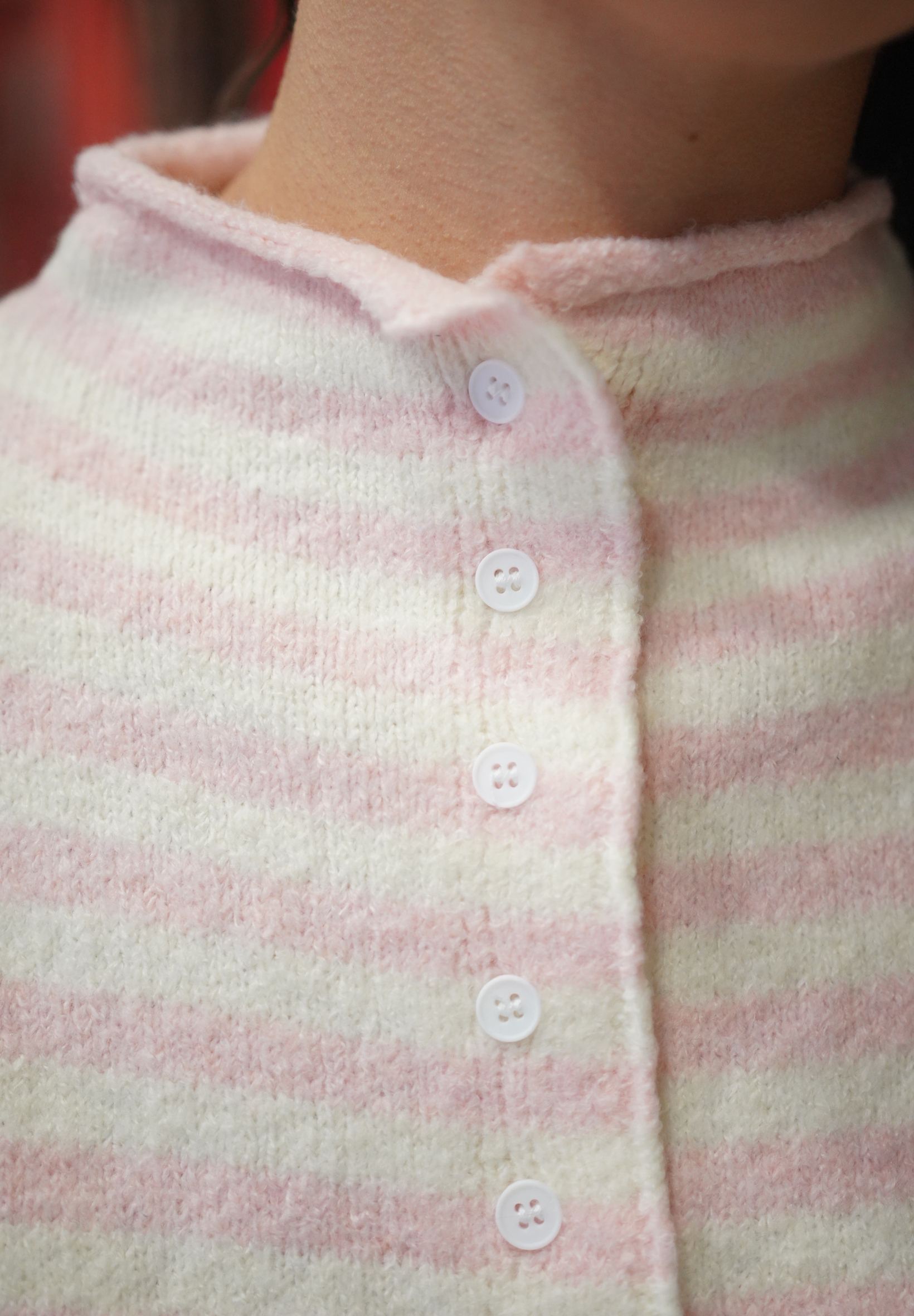 Gilet Anie Rose pâle