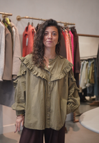 Chemise Bernadette kaki