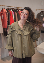Chemise Bernadette kaki