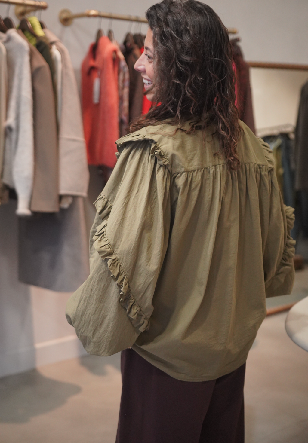 Chemise Bernadette kaki