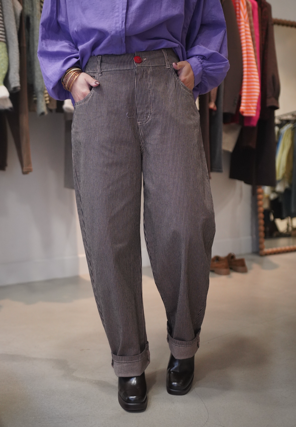 Pantalon tim rayures