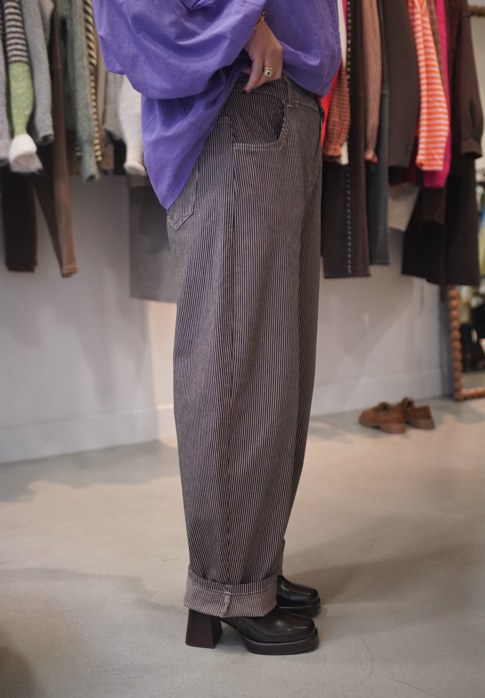 Pantalon tim rayures