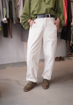 Barrel velours écru