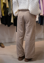 Pantalon Vichy camel loulou