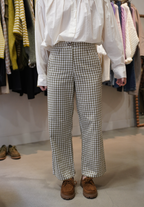 Pantalon Vichy vert loulou