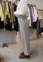 Pantalon Vichy vert loulou