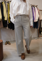 Pantalon Vichy vert loulou