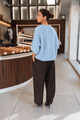 Pull Iris bleu azur