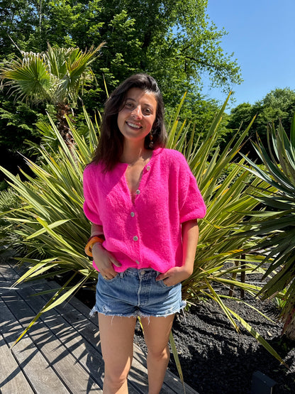 Gilet Gabin fushia