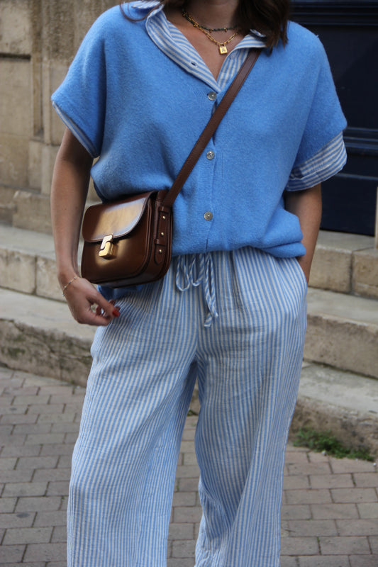 Gilet bleu Sasha