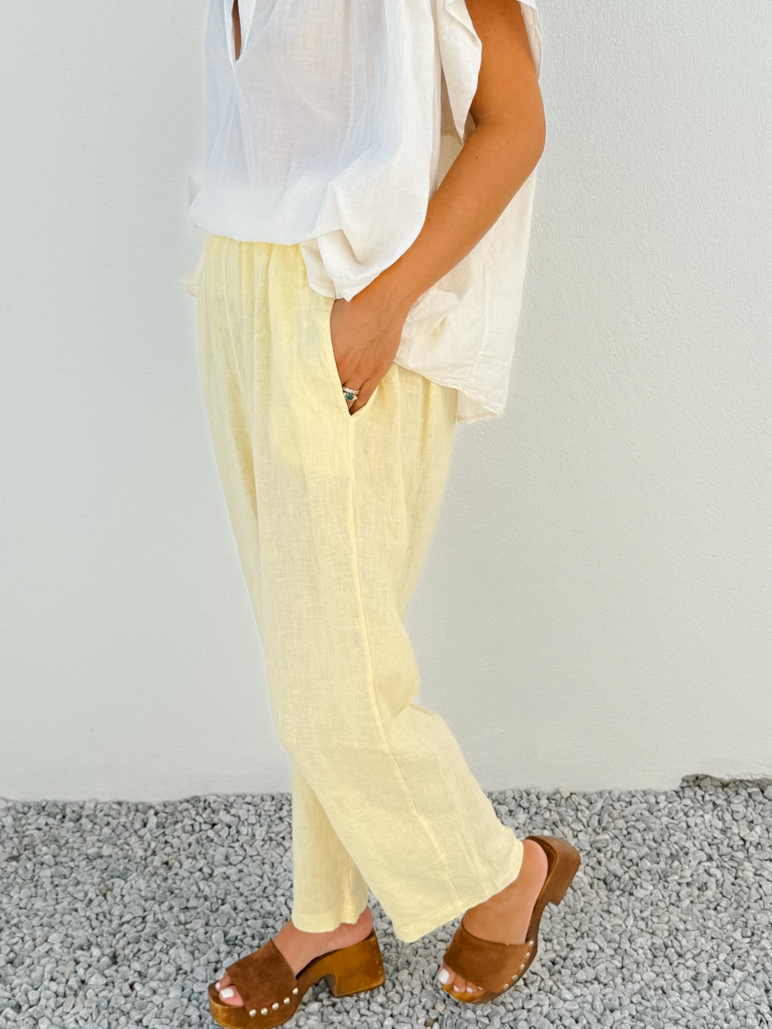 Pantalon Gaby jaune