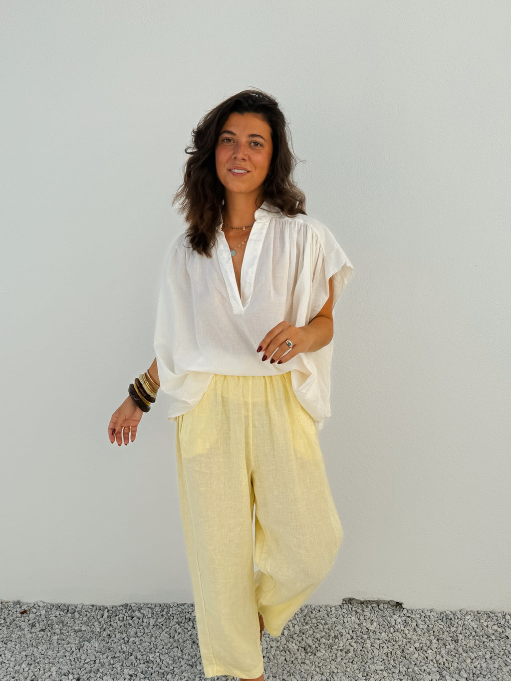 Pantalon Gaby jaune