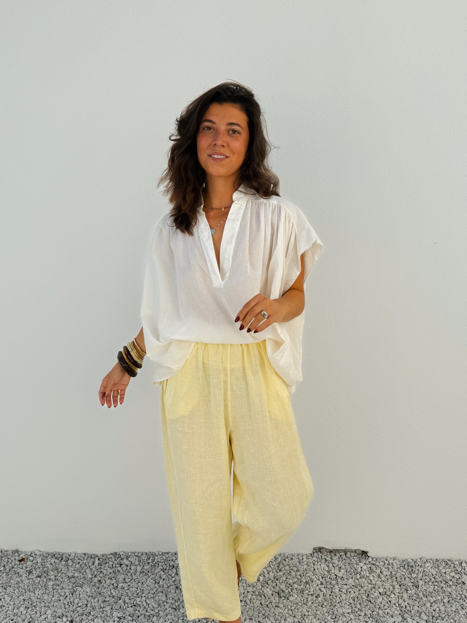 Pantalon Gaby jaune