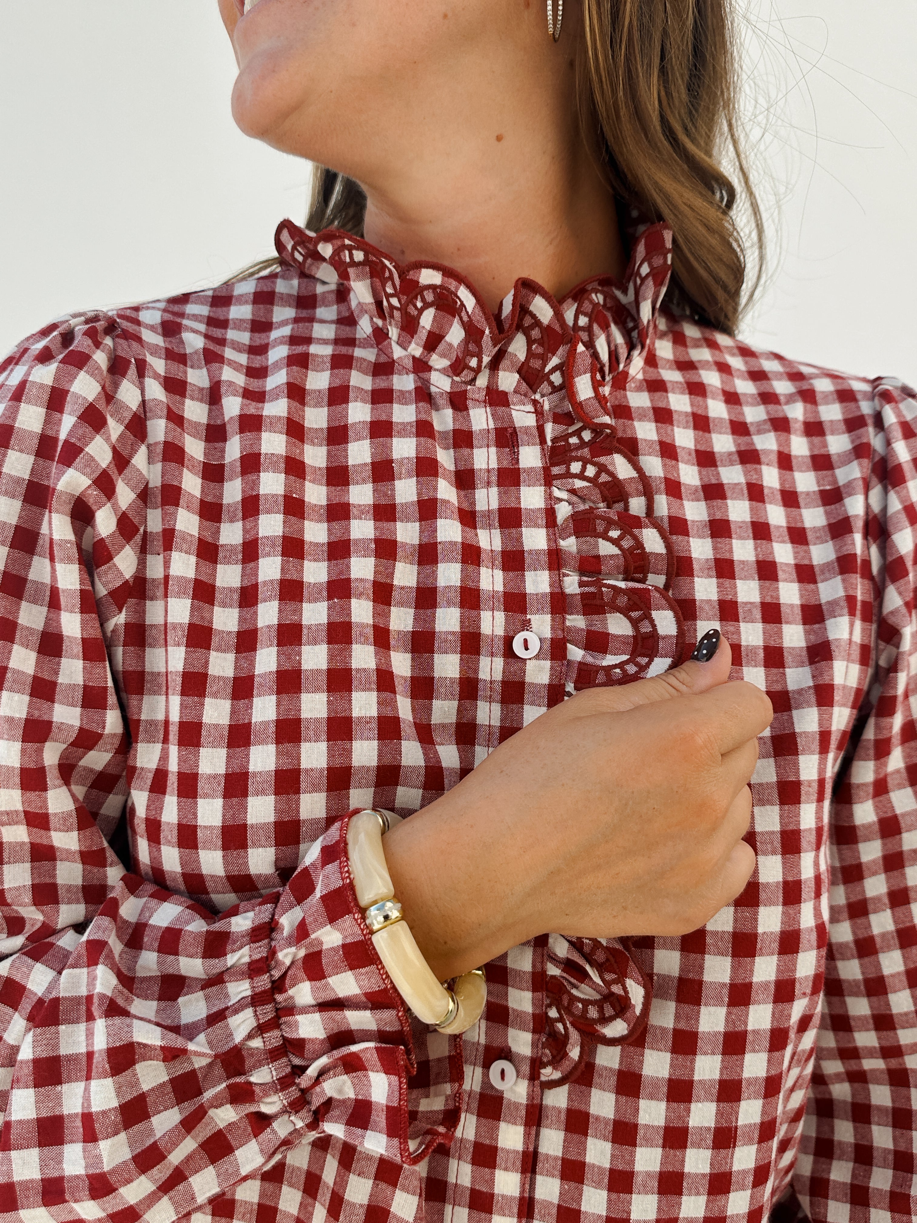 Chemise Stella bordeaux
