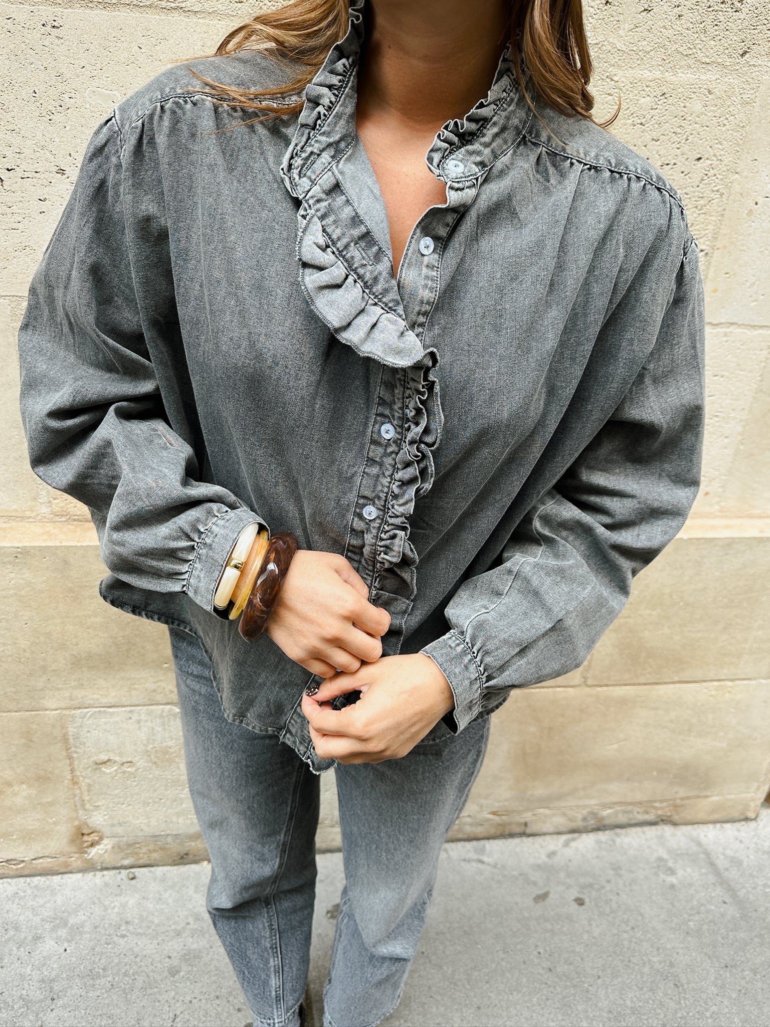 Chemise Helena grise