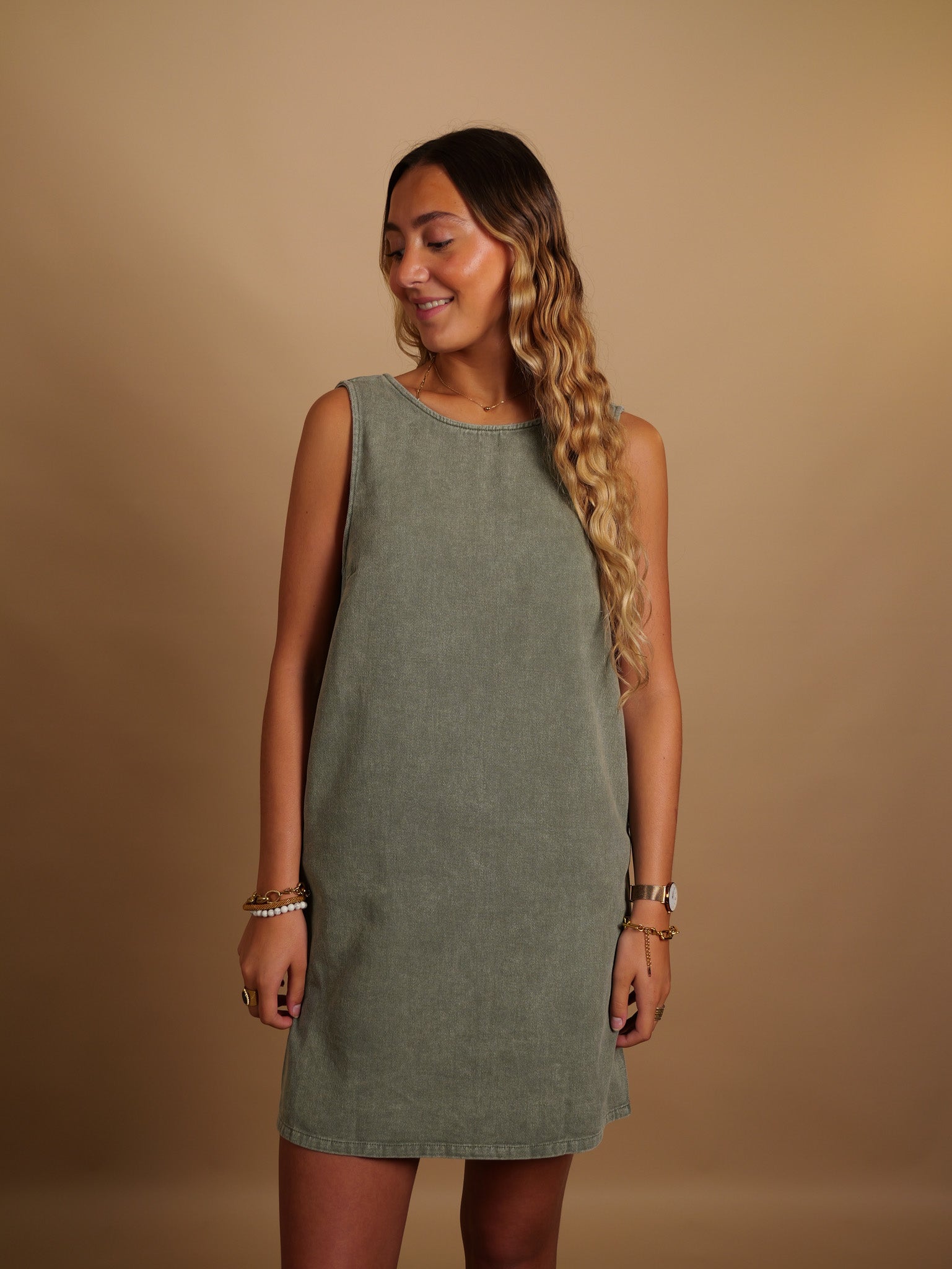 Robe Cassandre kaki