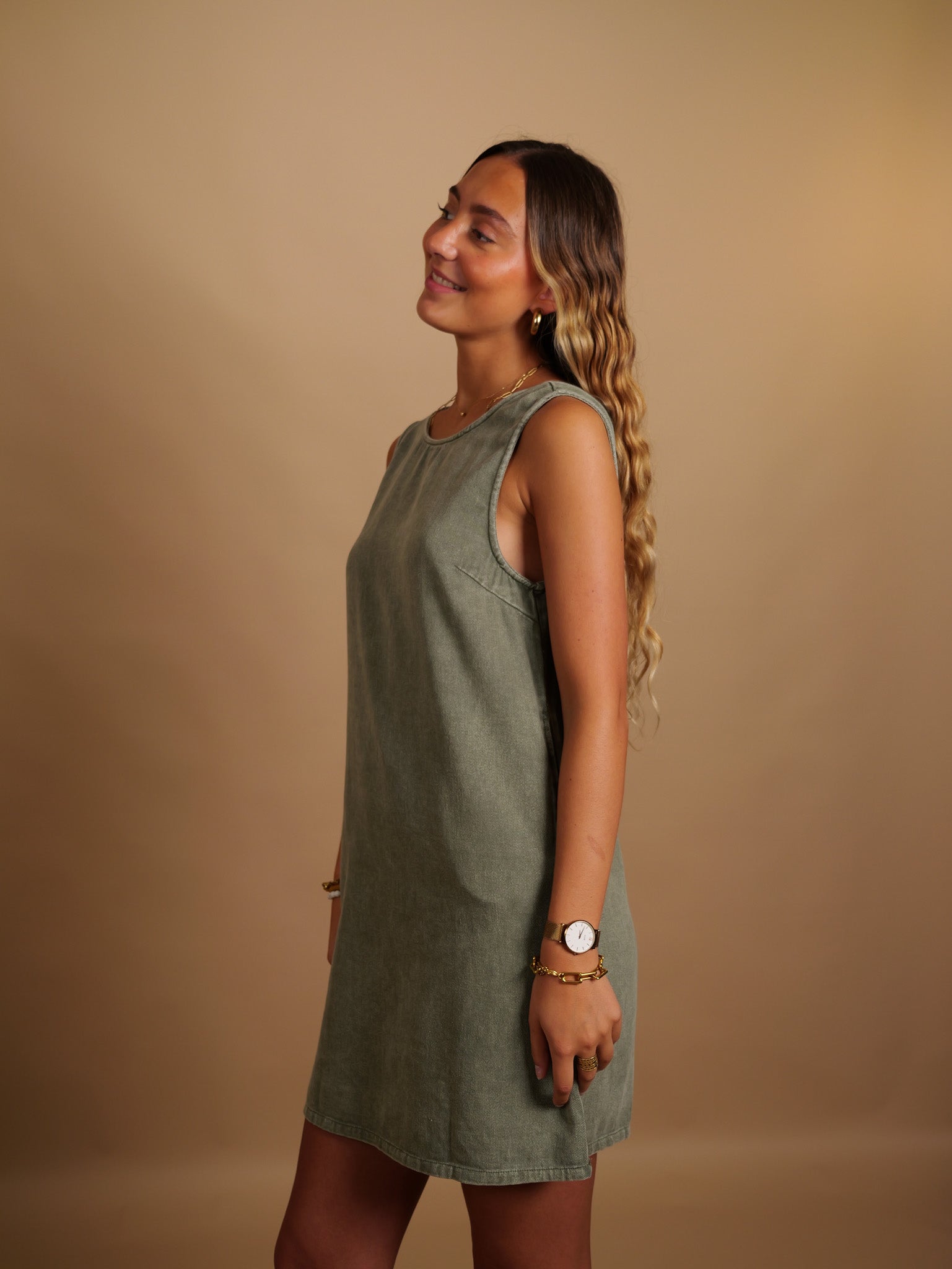 Robe Cassandre kaki