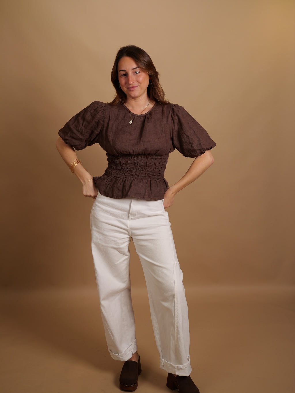Blouse Garance chocolat