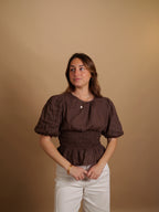 Blouse Garance chocolat