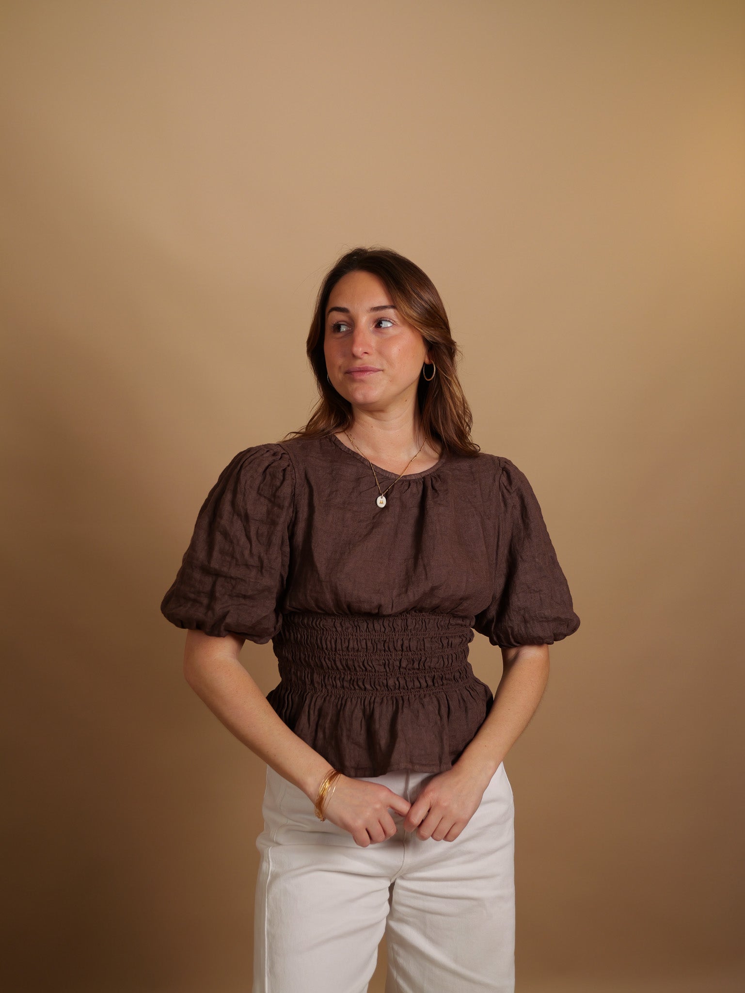 Blouse Garance chocolat