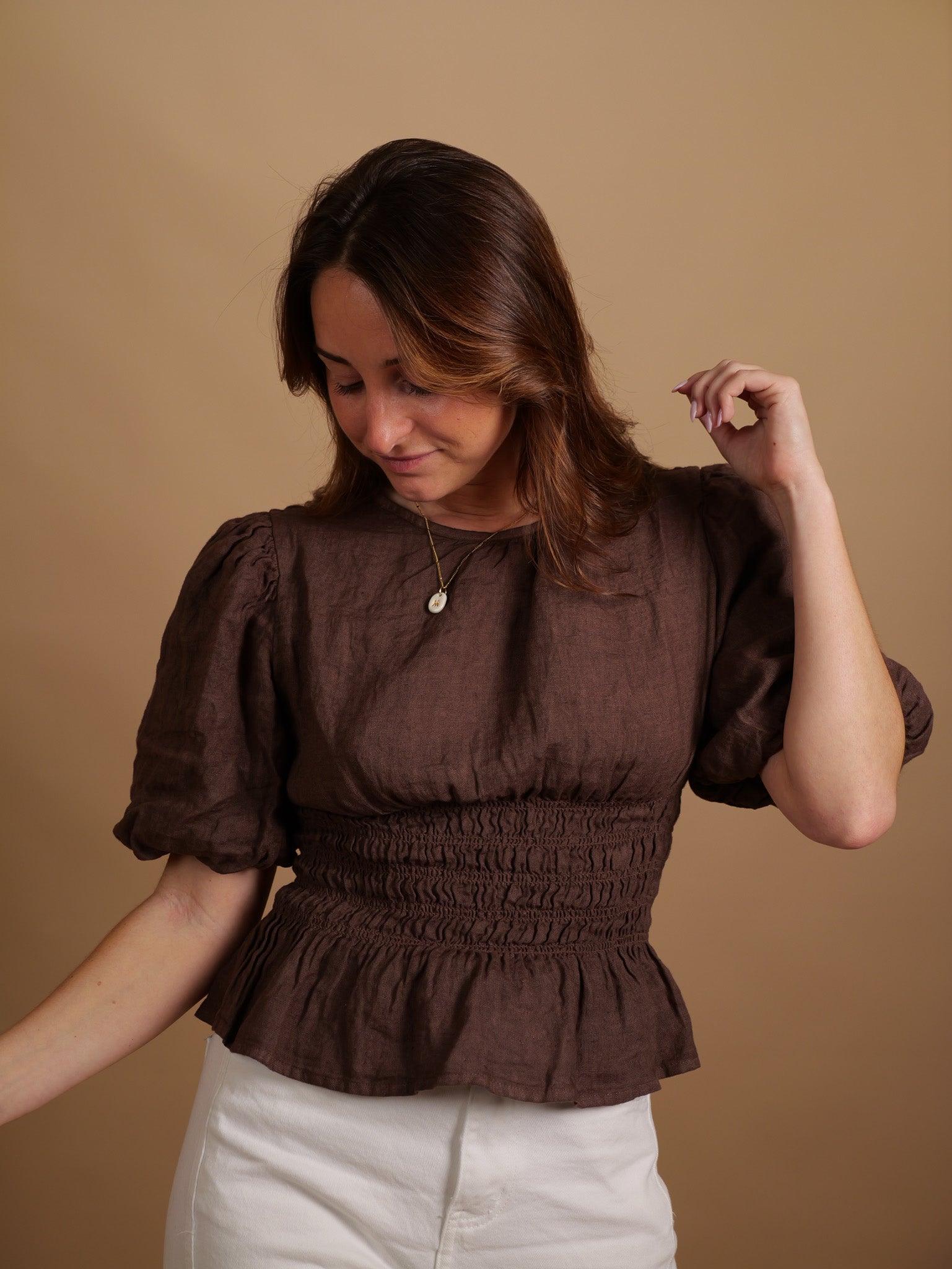 Blouse Garance chocolat