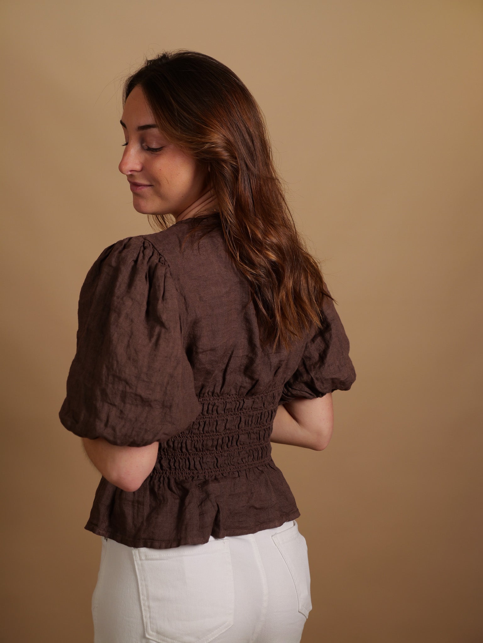 Blouse Garance chocolat