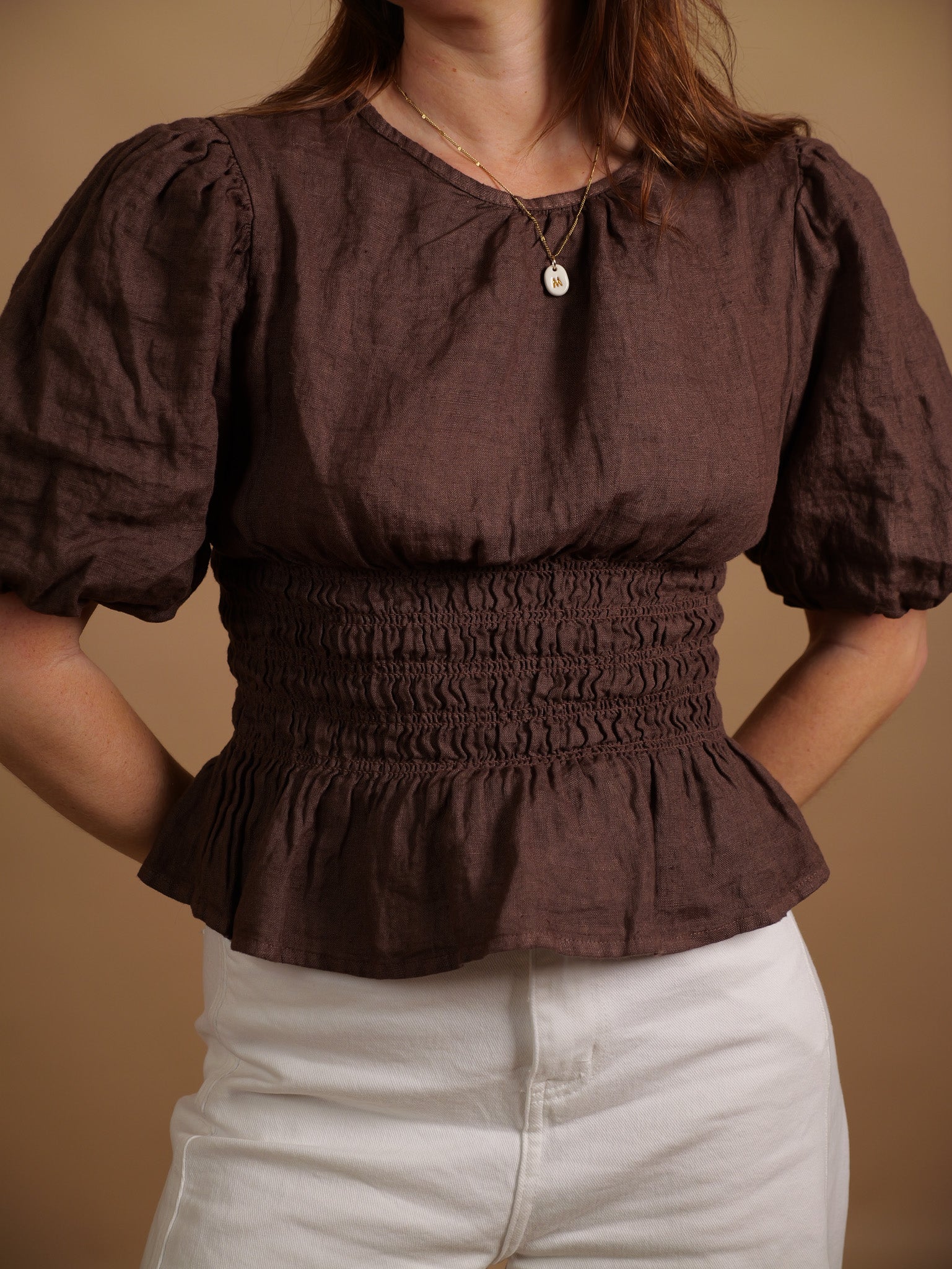 Blouse Garance chocolat