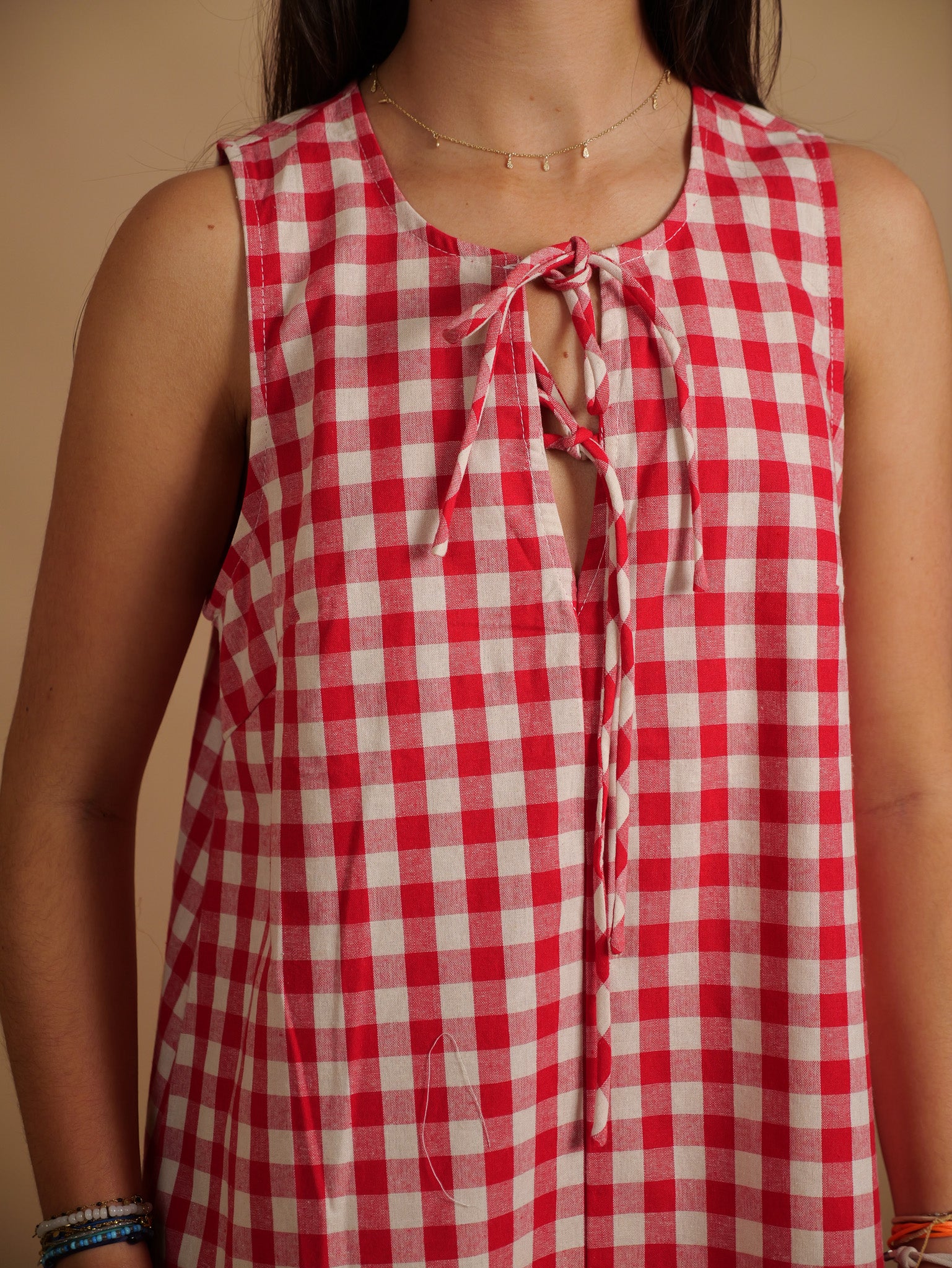 Robe vichy rouge Melina