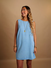 Robe Cassandre bleu ciel