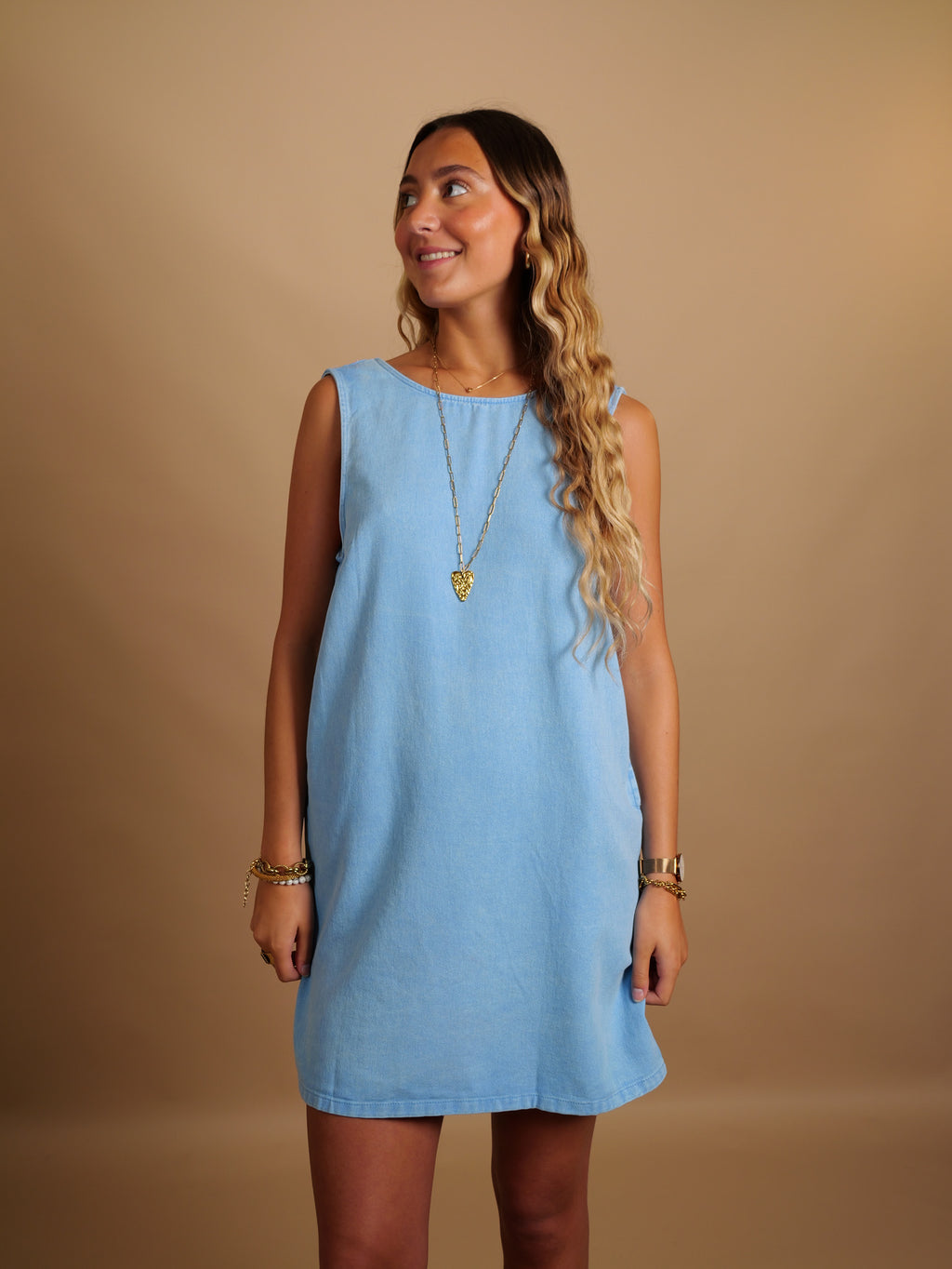 Robe Cassandre bleu ciel