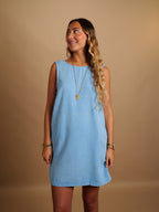 Robe Cassandre bleu ciel