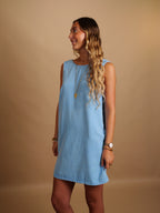 Robe Cassandre bleu ciel
