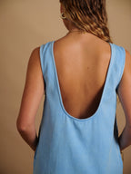 Robe Cassandre bleu ciel