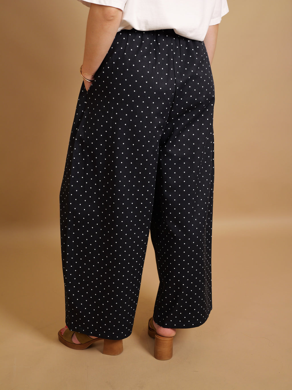 Pantalon Horace Marine & Blanc