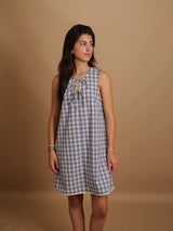 Robe vichy bleu Melina