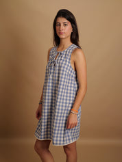 Robe vichy bleu Melina