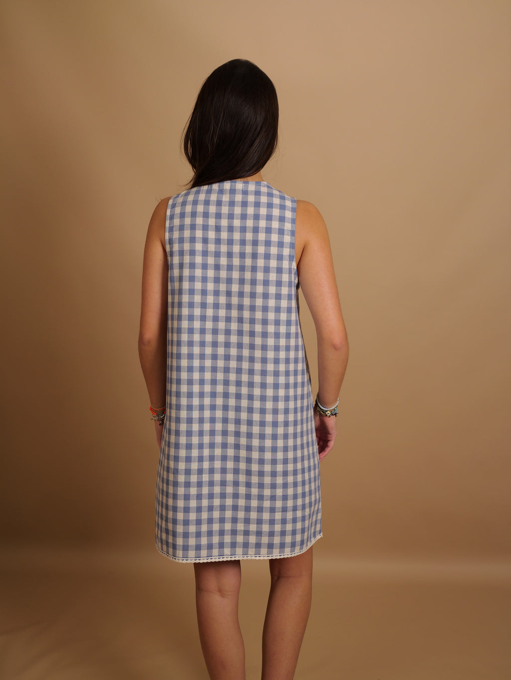 Robe vichy bleu Melina