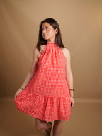 Robe sofia Vichy Corail