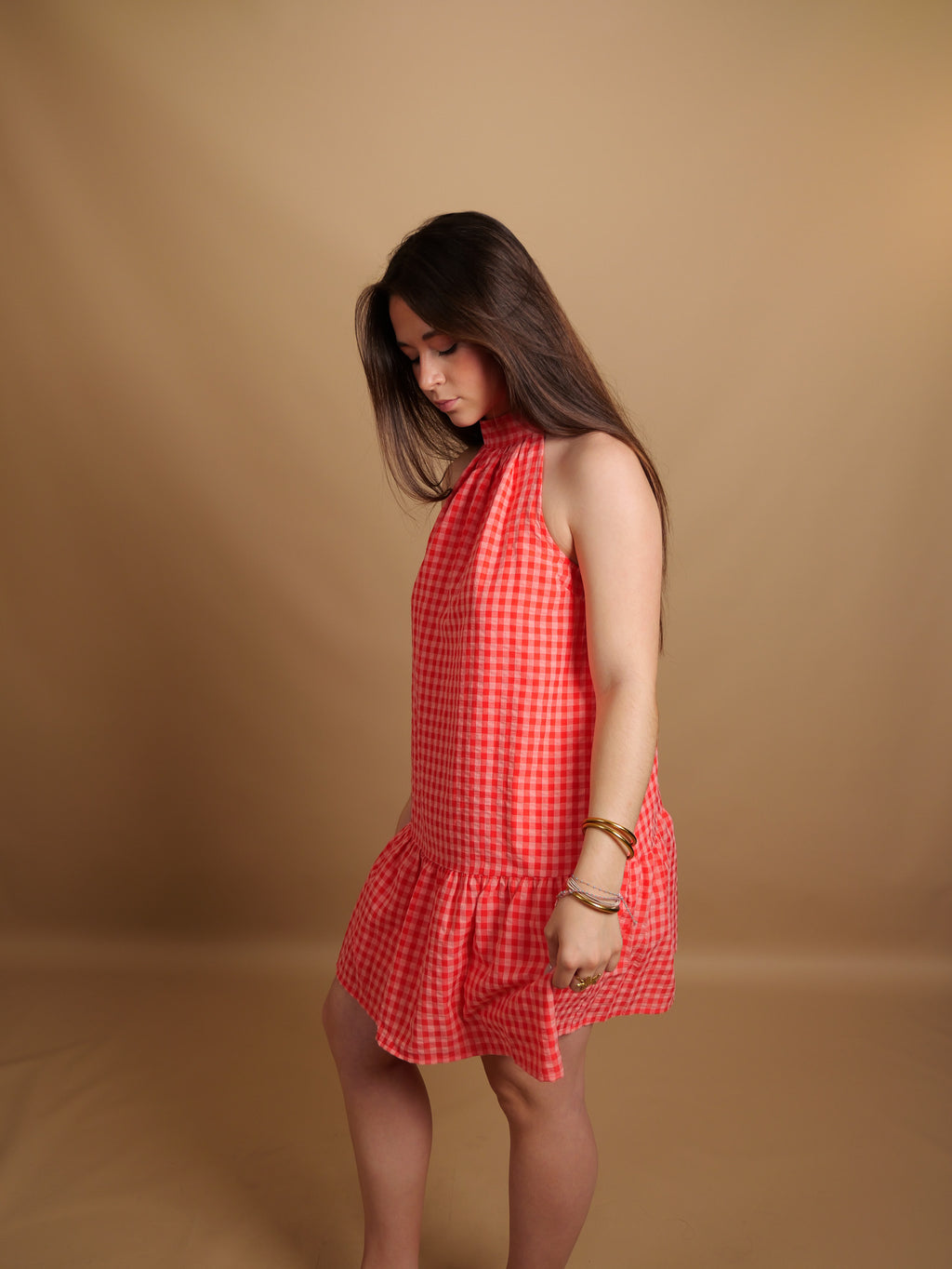 Robe sofia Vichy Corail