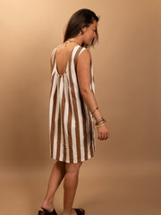 Robe Roxane marron