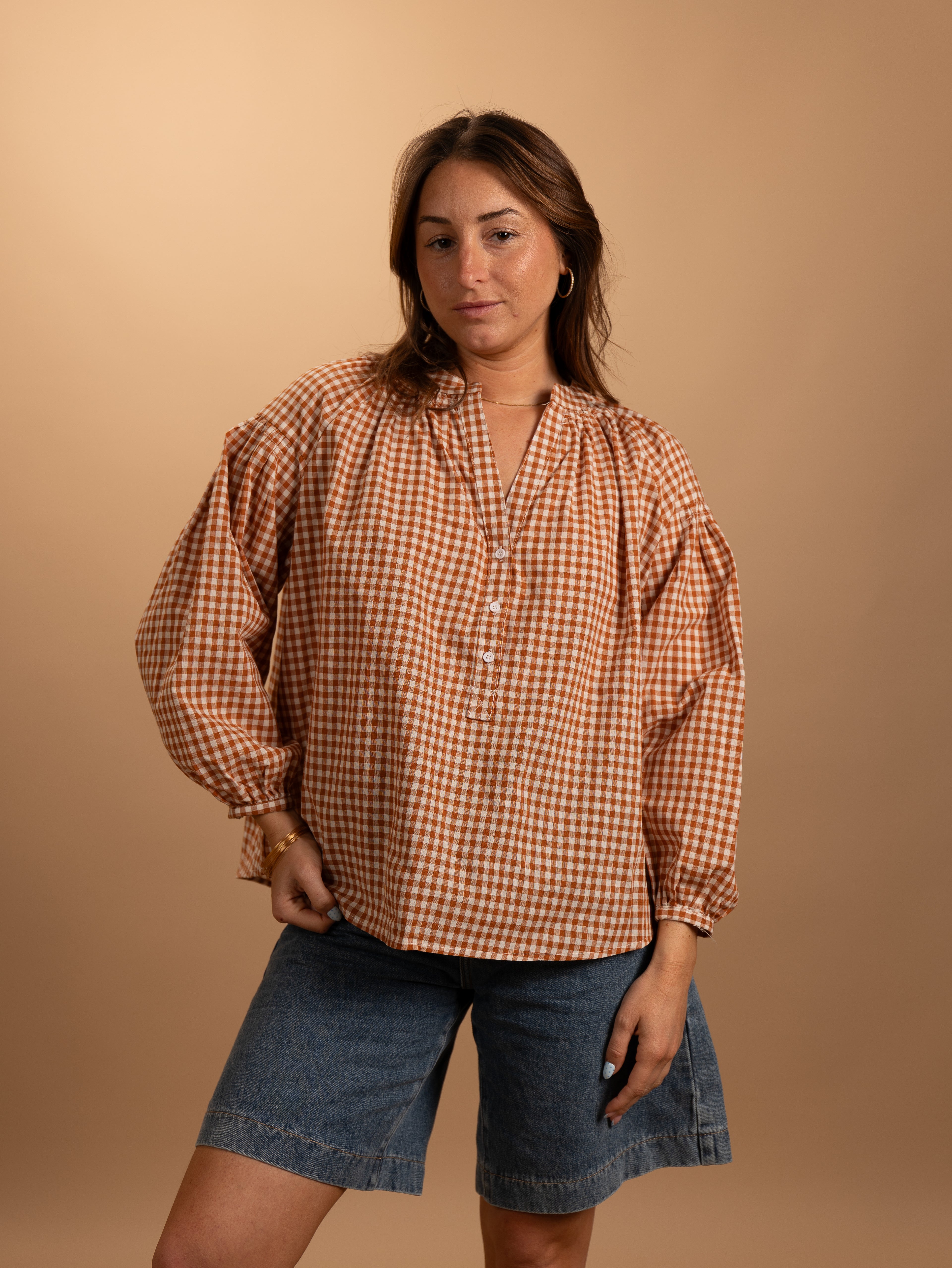 Chemise Claudine camel