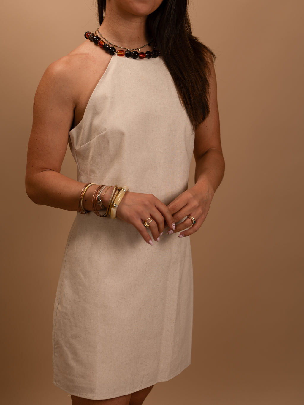 Robe Ambre beige