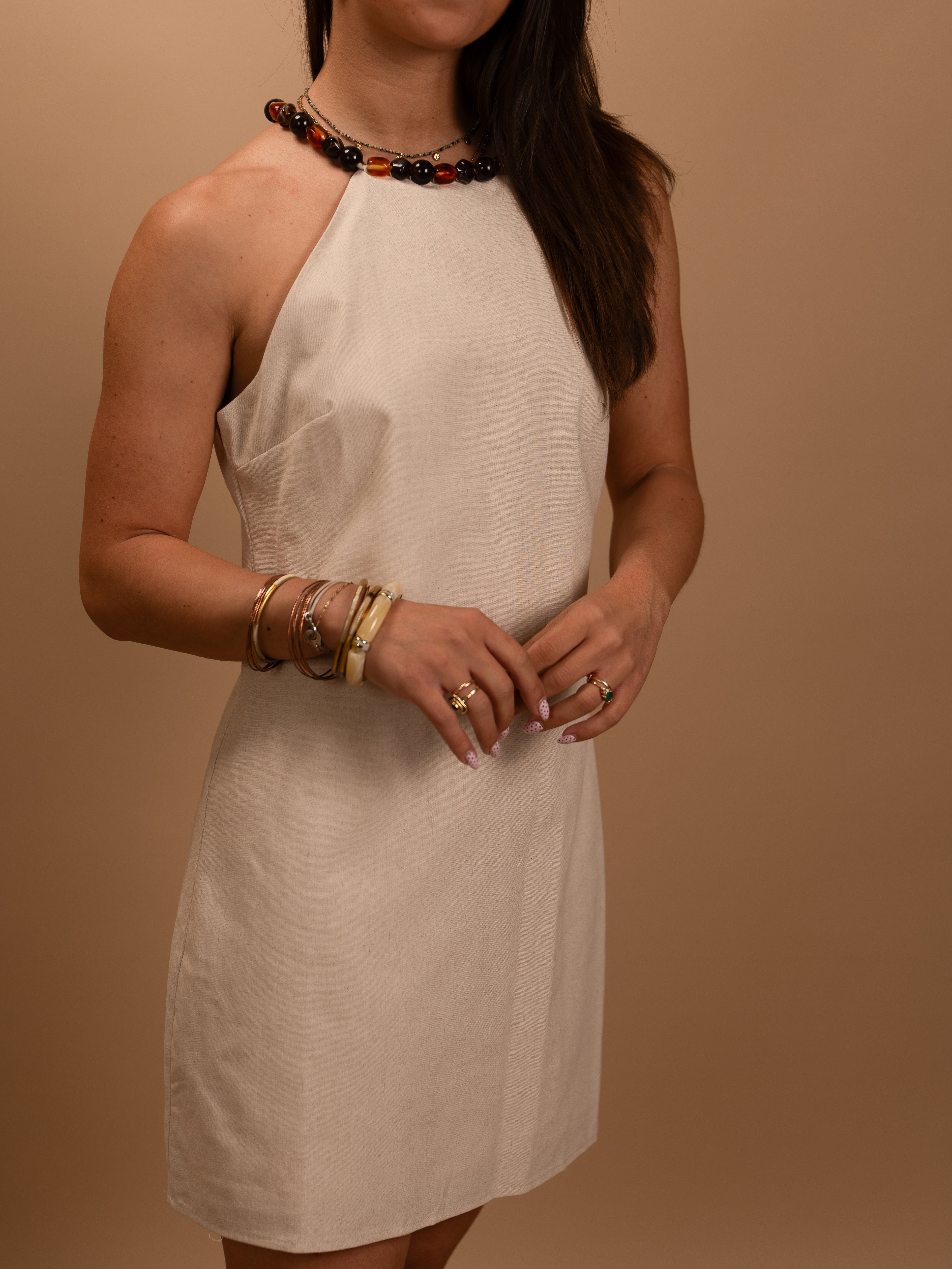 Robe Ambre beige